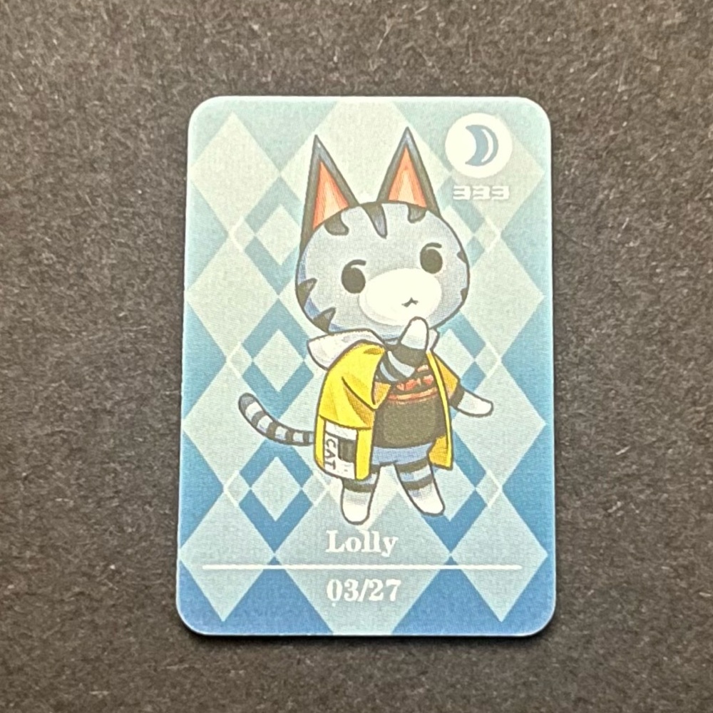 ACNH Lolly Amiibo Card
